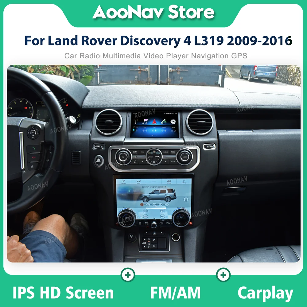 

128G Android 11 Автомобильный GPS-навигатор для Land Rover Discovery 4 L319 2009-2016 Автомобильный мультимедийный радиоплеер стерео беспроводной Carplay