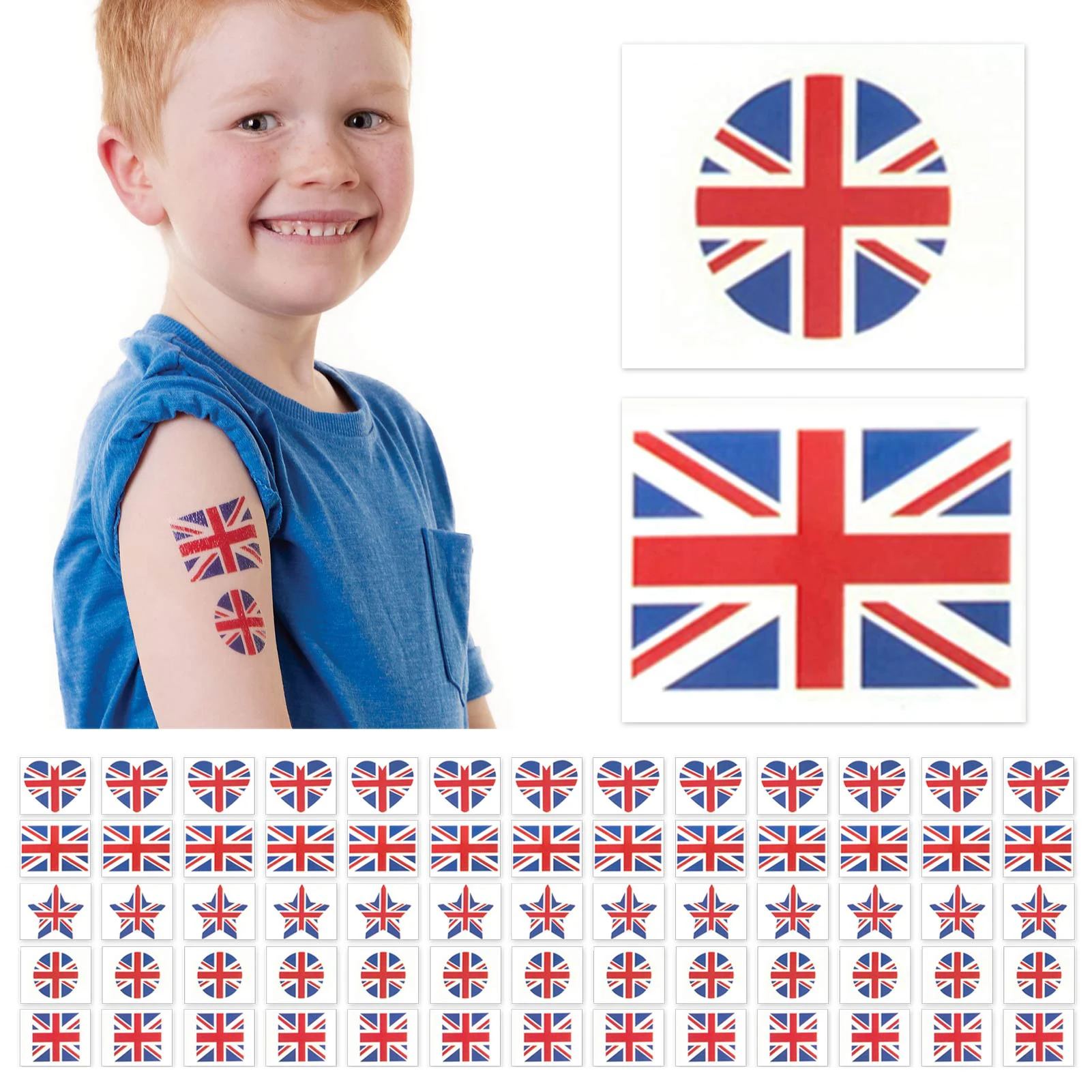 

National Flag Sticker Decals Set Of 65 Union Jack Flag 65 Pack Flag Of The United Kingdom Decals Waterproof British Temporary