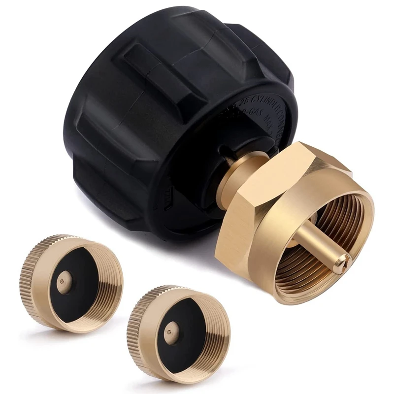 

QCC1, адаптер для заправки пропана QCC1, регулятор бака, клапан, аксессуар, адаптер для пропанового бака, подходит для всех цилиндров с выжимом н...