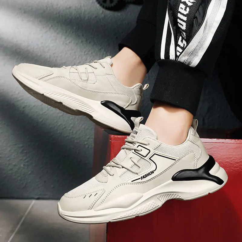 New Mesh Sports Shoes for Men Comfortable Casual Anti Skid Running Shoes Fashion Breathable Outdoor Male Sports Shoes Size 39-44