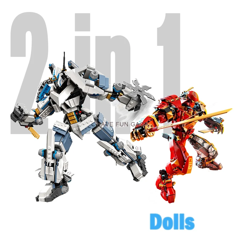 

2021 Legacy Zane Titan Mech Battle TV Season 5 Fire Stone Mech Building Blocks Compatible ninjagoes 71738 71720 Bricks Toys