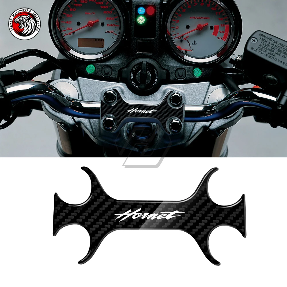 3D Carbon-look Upper Triple Yoke Defender Case for Honda Hornet 600 Uo To 2004 | Decals &amp Stickers