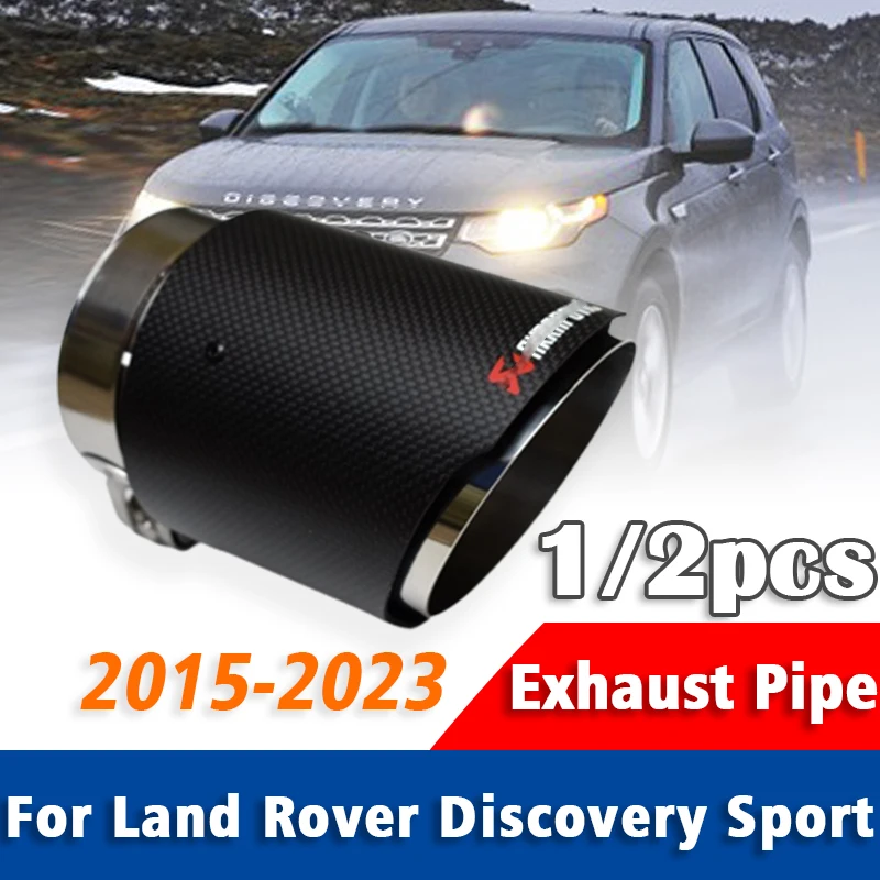 

1/2Pcs Stainless Steel Exhaust Pipe Muffler Tailpipe Muffler Tip For Land Rover Discovery Sport 2015 2016 2017-2023 Accessories