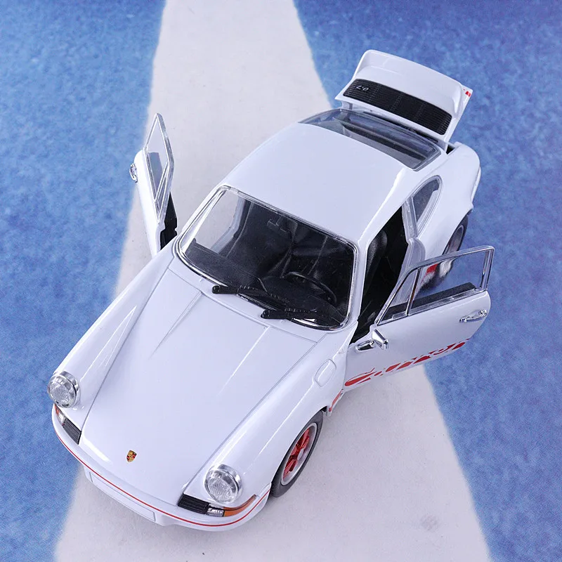 Welly 1:24 литая 1973 Porsche 911 Carrera RS спортивная машина классический металлический сплав
