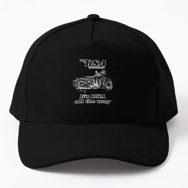 

Bsa Motorcycle Retro Design Black And Wh Baseball Cap Hat Printed Fish Boys Bonnet Czapka Casquette Sun Mens Black Outdoor