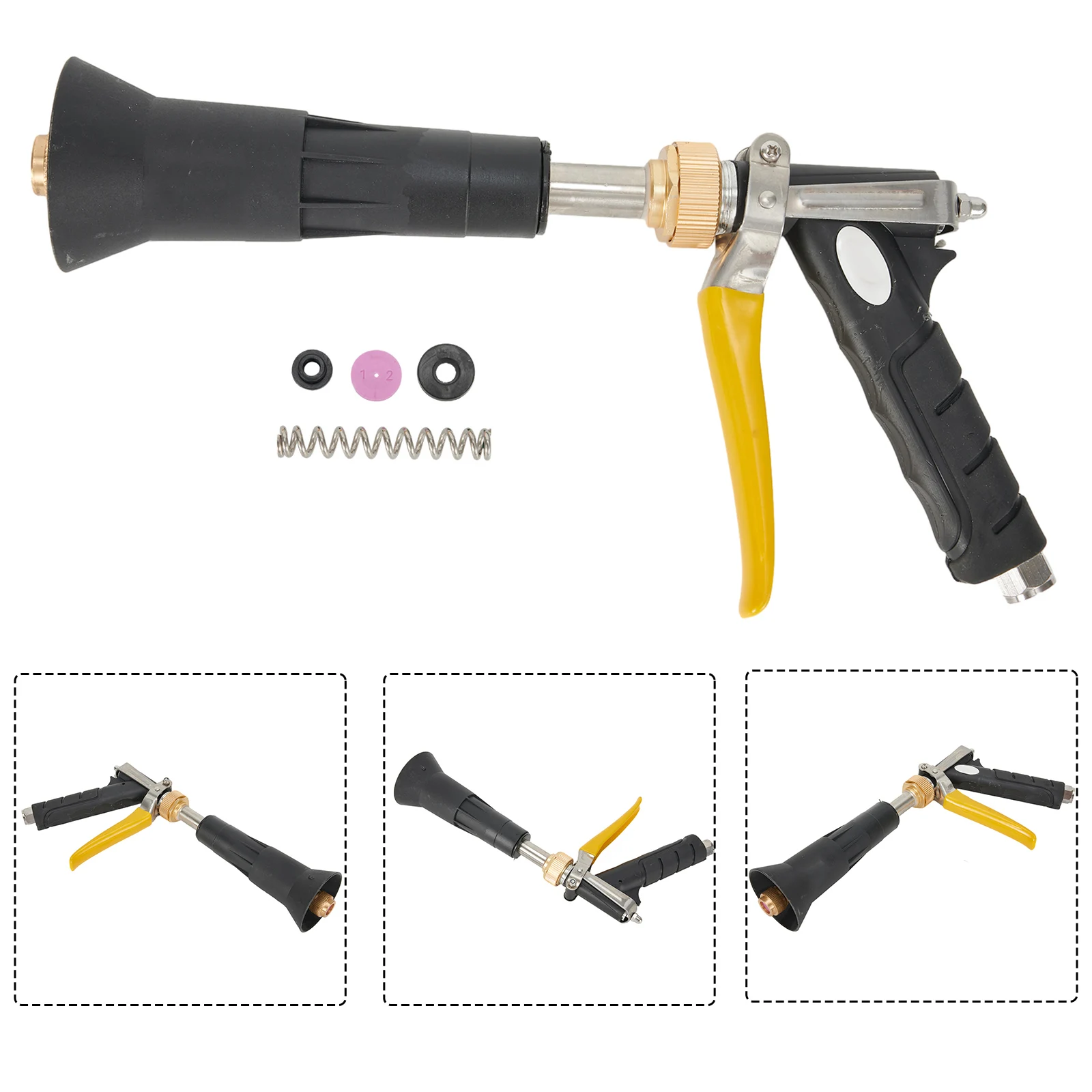 

High Quality Sprinkler High Pressure Sprayer Vegetable 1pcs Agricultural Black Replacement Rotatable Spray Gun Durable