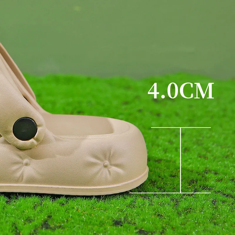 Summer Clogs for Girls Charms Shoes Outdoor Women Slippers Cloud Slippers Thick Sole High Quality Cross Sandals for Girls LX023