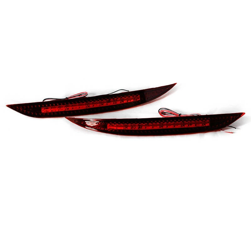 2 шт. автомобильные Красные линзы для заднего бампера