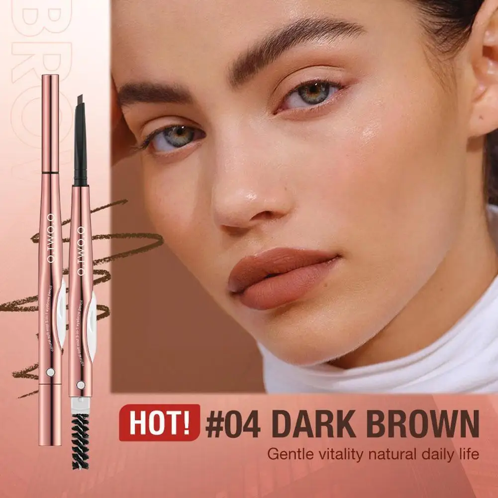 

O.TWO.O Eyebrow Pencil 3 in 1 Fine Precise Brow Definer 4 Trimme Brown With Colors Pen Waterproof Natural Eyebrow Brow Eye U4J5