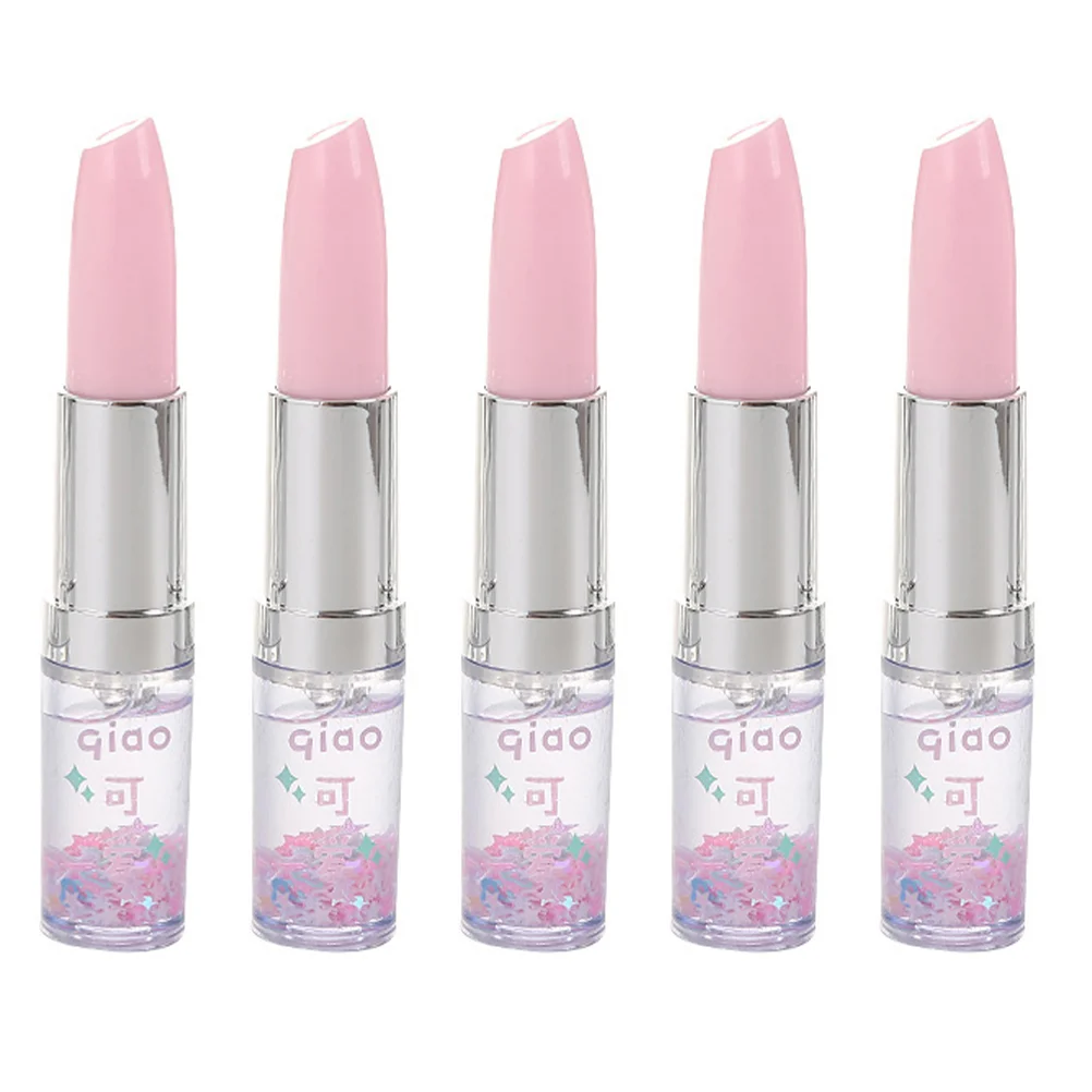 

5pcs Practical Creative Durable Writing Pens Lipsticks for Kids Students Friends