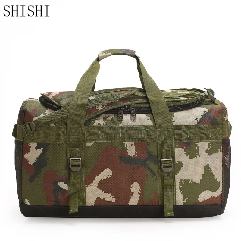 Large Capacity Camouflage Style Men Travel Bag Outdoor Mountain Climbing Luggage Handbag Multifunction Shoulder Bag For Male