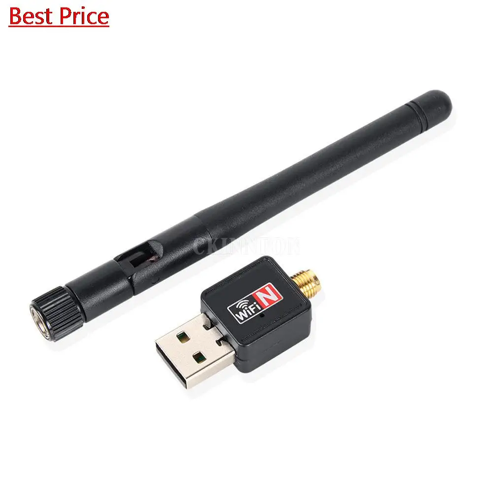 

100 шт., адаптер для беспроводной сетевой карты 150 м, Usb Wi-Fi антенна 802 n Mt7601, блок приема передатчика Rtl8188