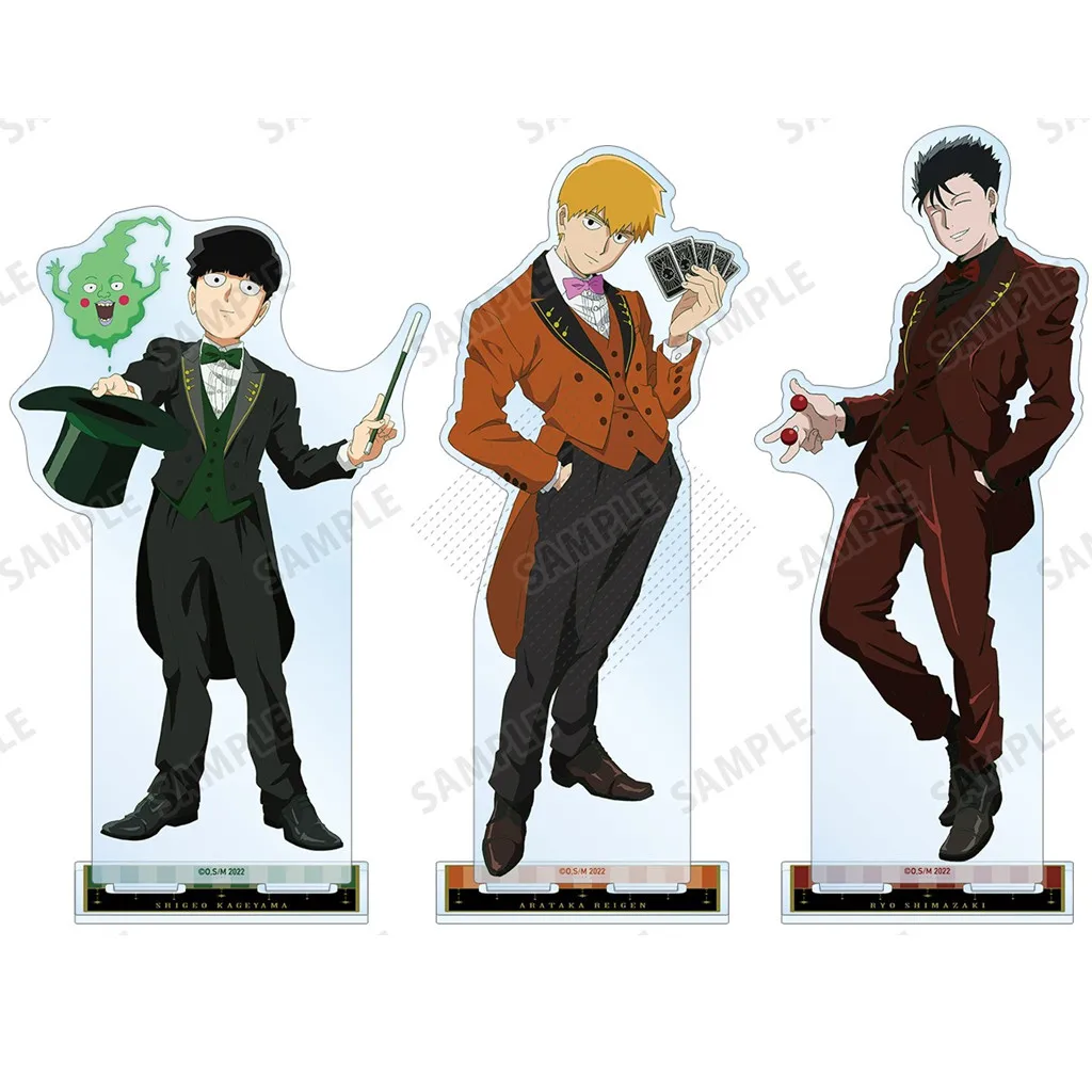 

Anime Mob Psycho 100 Kageyama Shigeo Reigen Arataka Action Figure Doll Acrylic Stand Model Plate Cosplay Toy for Gift