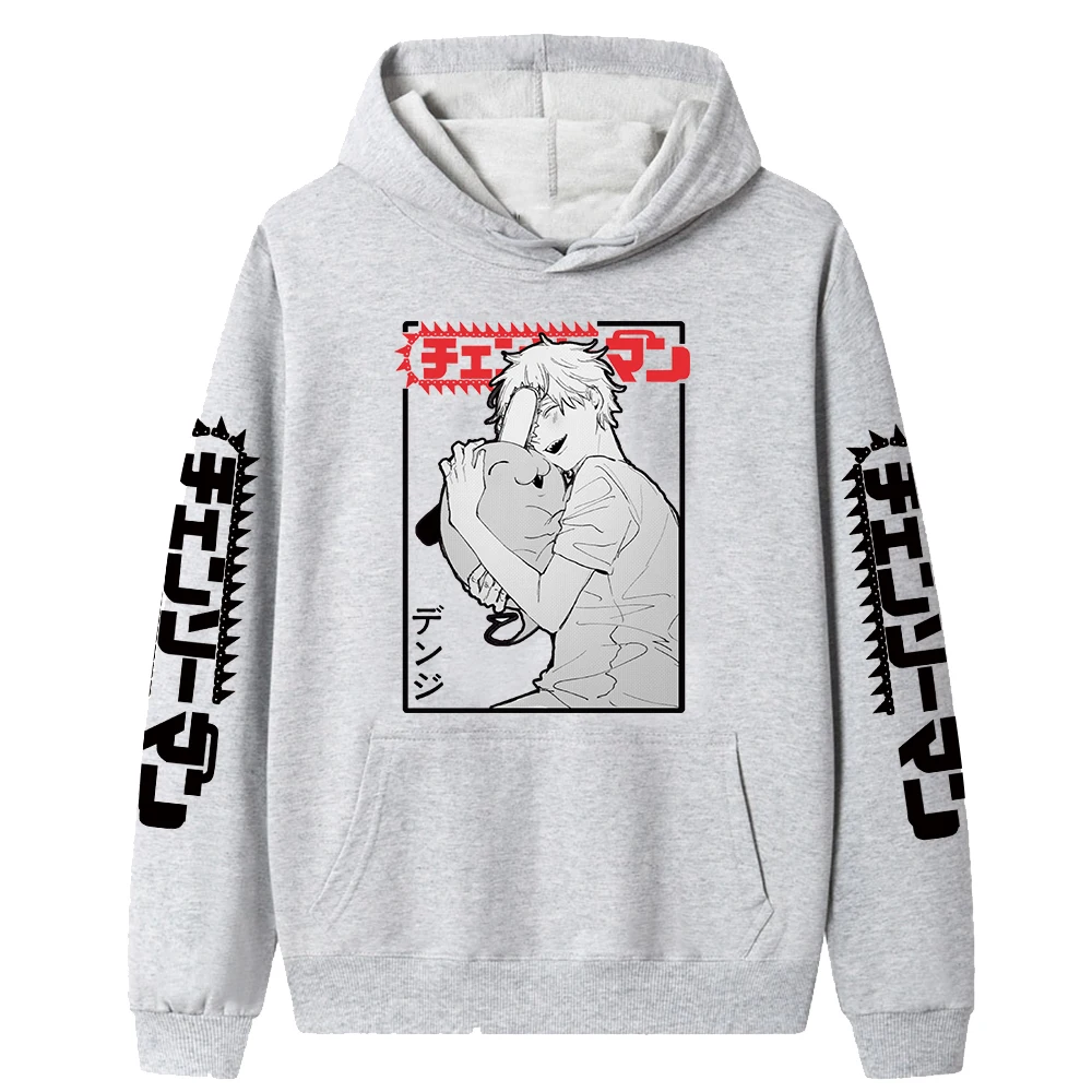 

Anime Manga Chainsaw Man Hoodies Makima Denji Print Streetwear Men Women Fashion Oversized Sweatshirts Hoodie Pullover Tracksuit
