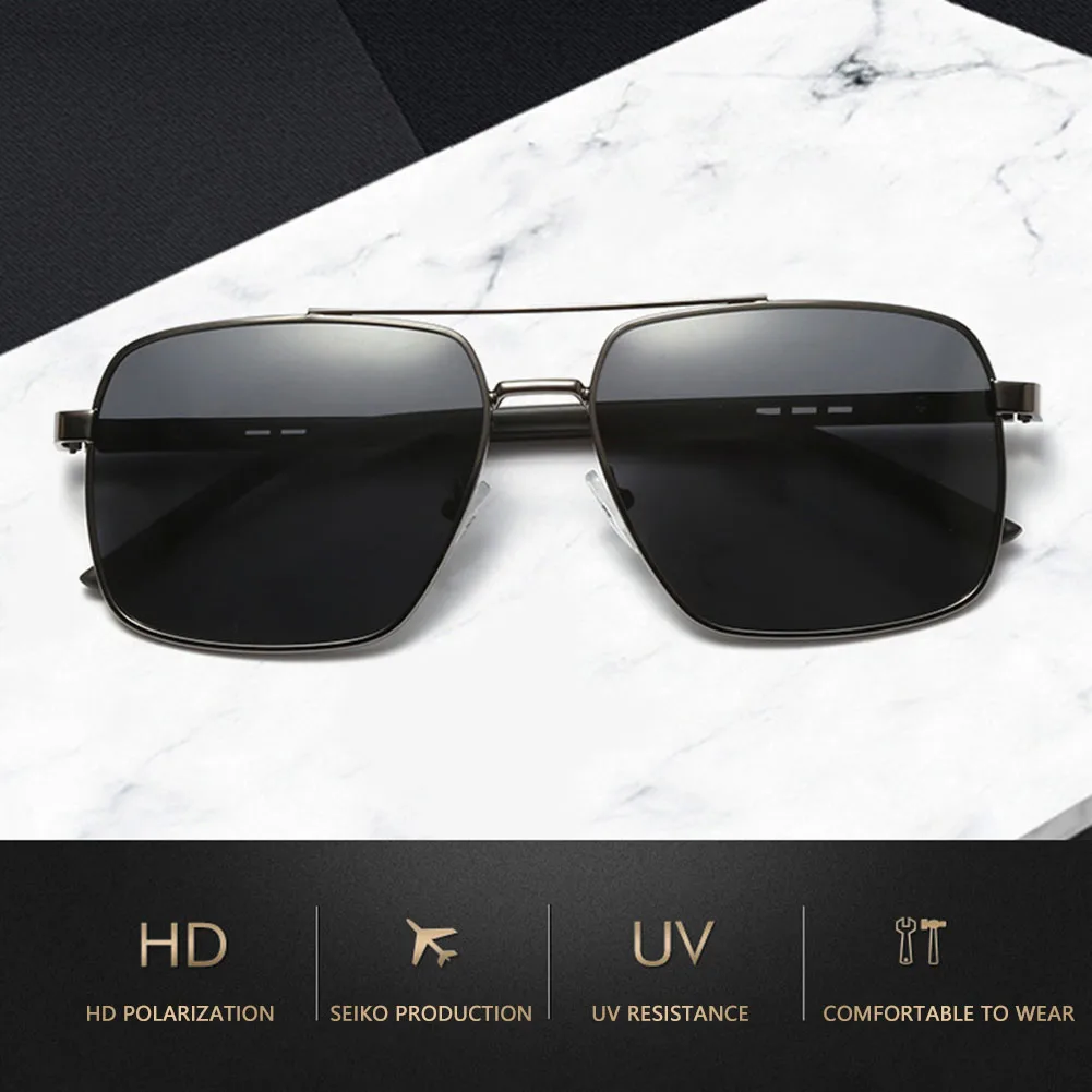 

New Retro Sunglasses Men's Fashion Sunglasses Polarized Fashionable Sunglasses Anti-UV Street Shooting Artifact