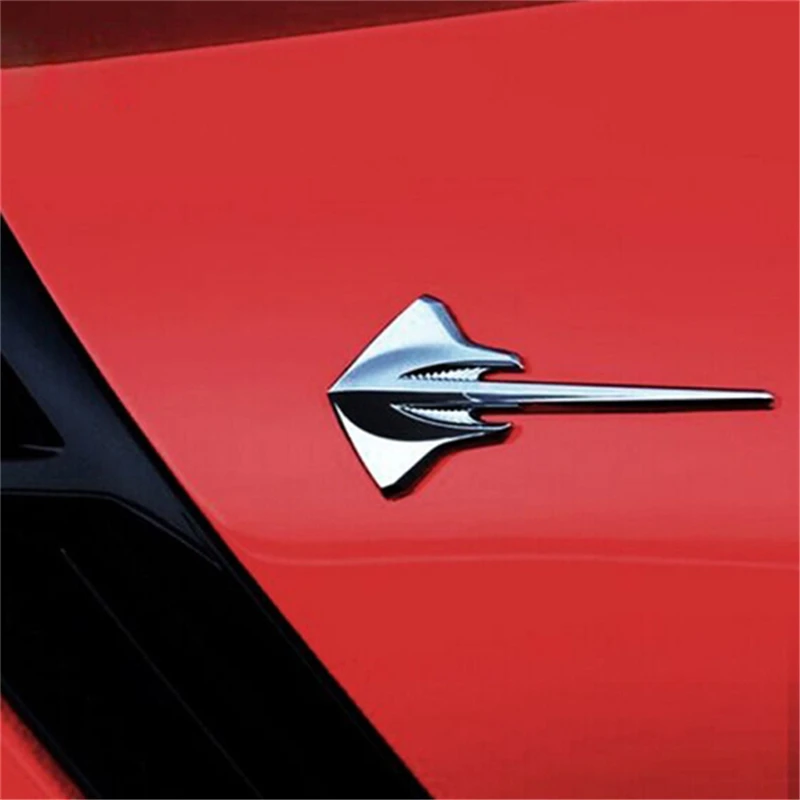 

New 1Pcs 3D Metal Stingray Car Moto Stickers Logo Emblem Badge Car Styling For Universal Cars Motorcycle Decorative Accessories