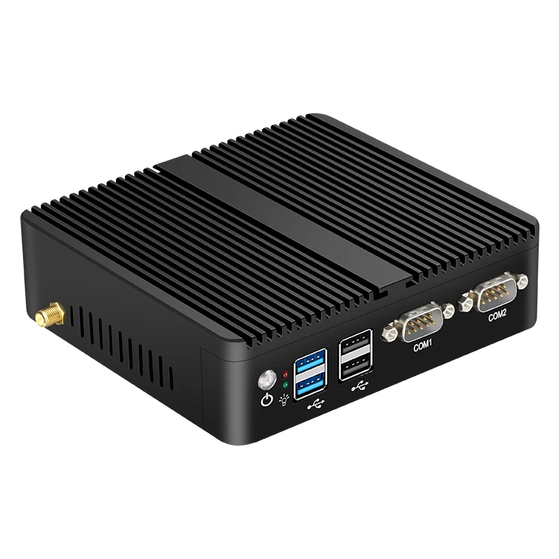 Мини-ПК YCSD J4125 Intel Celeron 2 * LNA COM без вентилятора Windows 10 гигабитный Ethernet RS232 4 USB