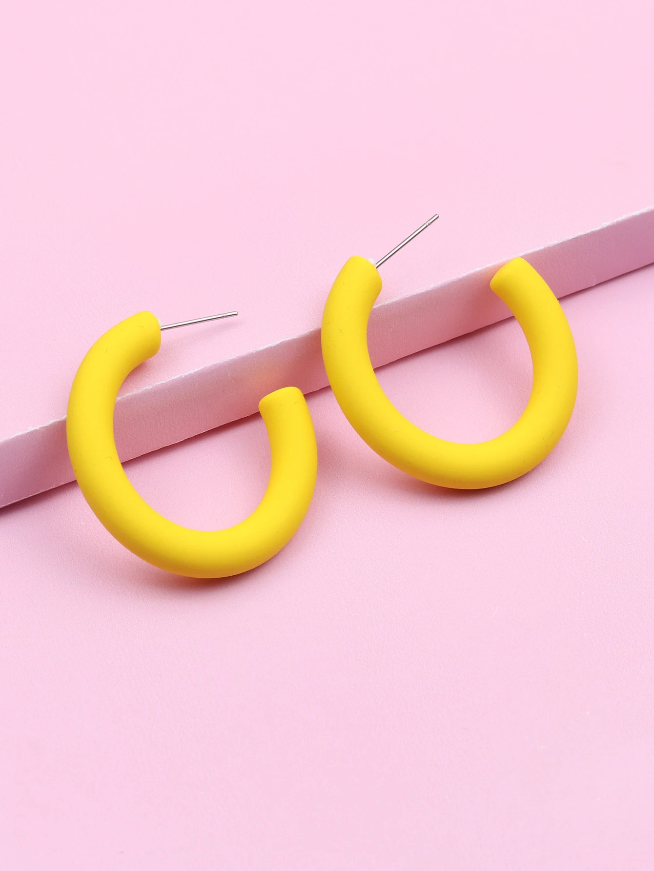 Акриловые серьги-гвоздики для женщин модный пляжный стиль S-образные красочные