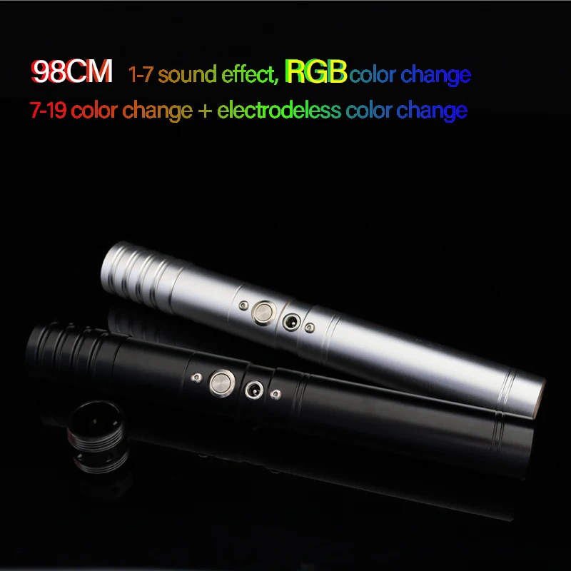 Новинка популярный светильник вой меч Rgb с металлической ручкой лазерный