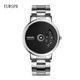 Unique Dial Mens Quartz Watches 8.5mm Fashion Casual Stainless Steel Strap Unisex Clock for School Student Male Female Clock 938 Other Image
