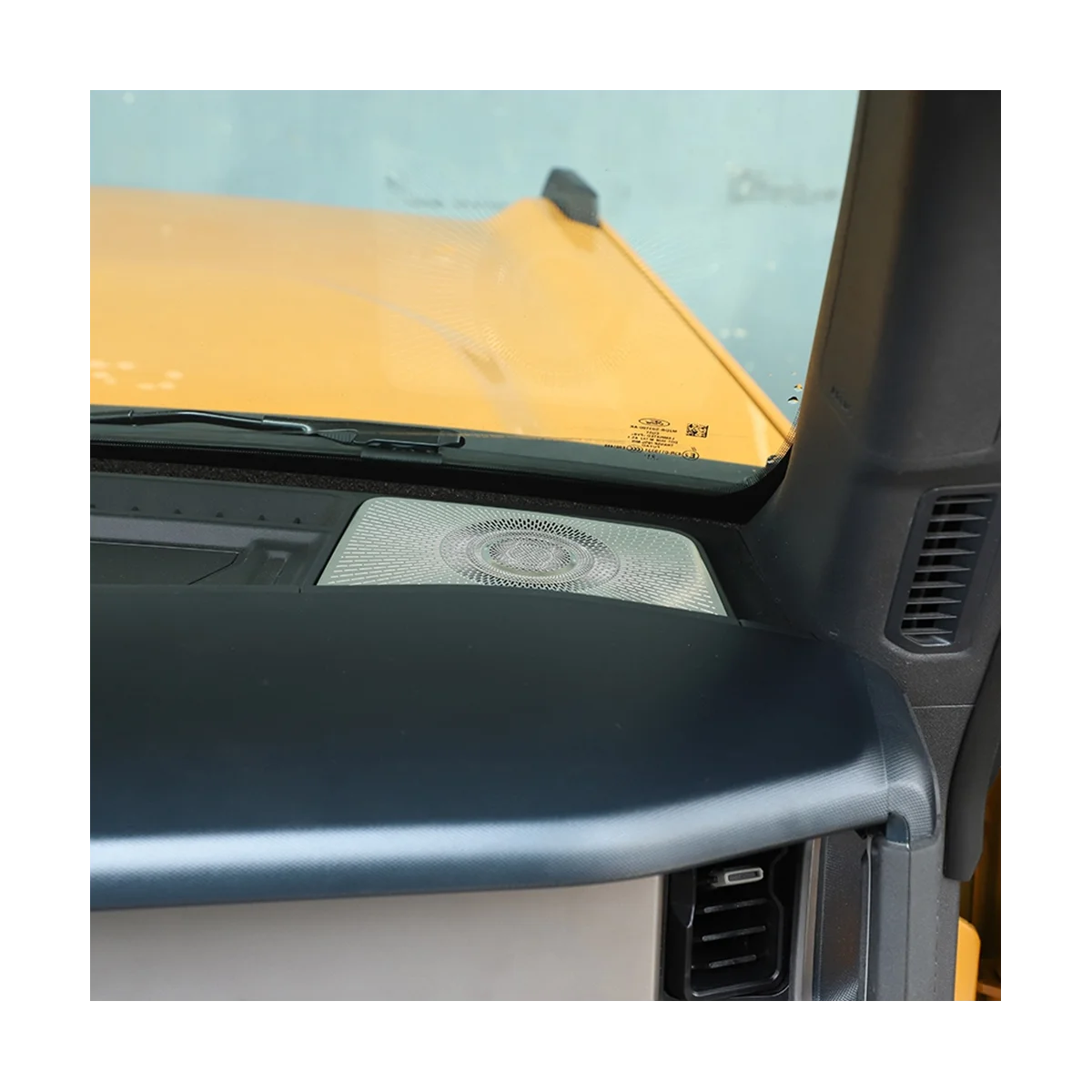 Для Ford Bronco 21-23 передняя стойка звуковой гудок наклейка для колонки 2 шт.