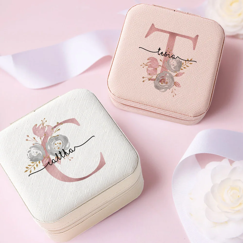 Gifts Custom Jewellry Case With Name Bridesmaid Proposal Christmas Holiday Gift Birthday Customised Box