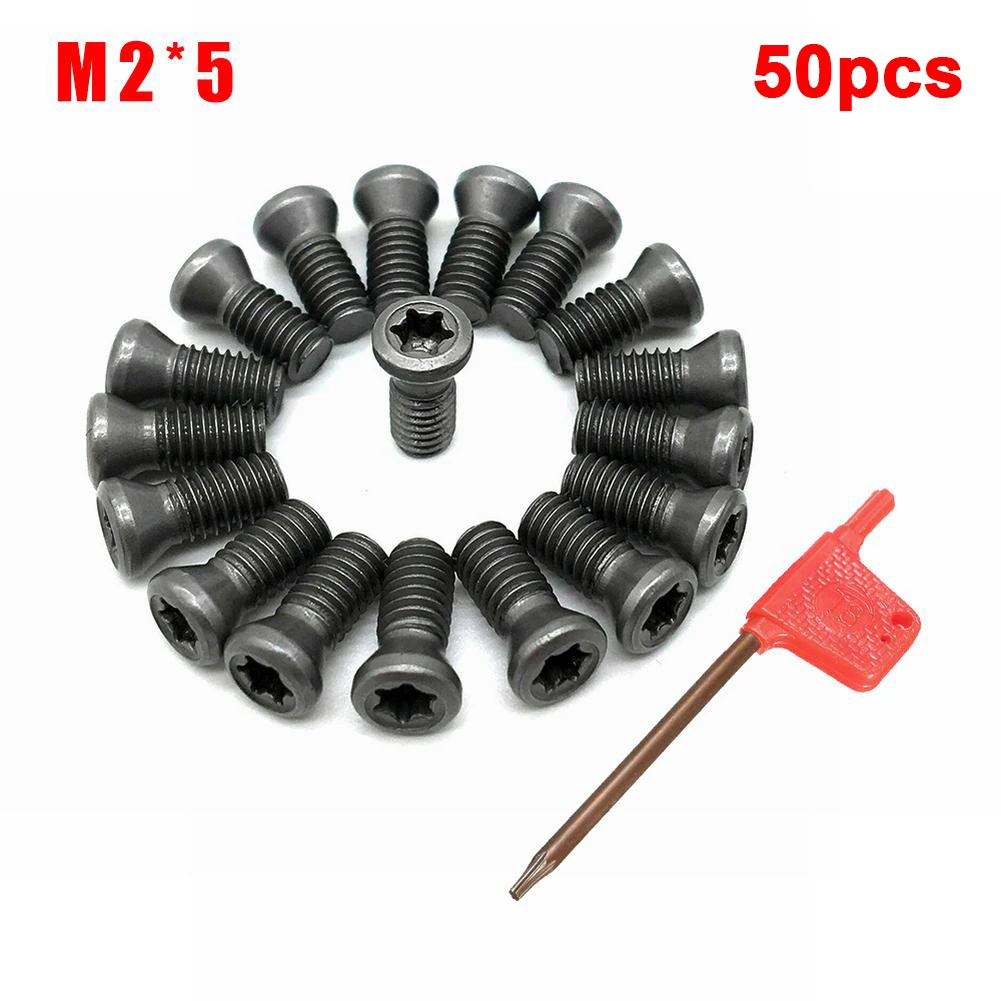 

50X M2 M2.5 M3 M3.5 M4 M5 Torx Screws For Replace Carbide Blades CNC Lathe Tools