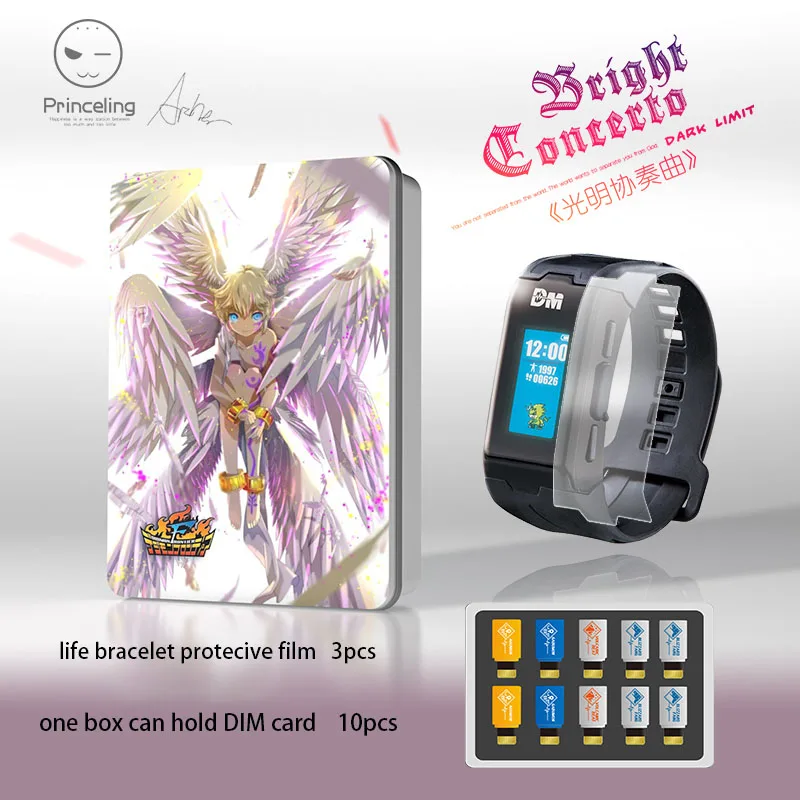 Аниме Digimon Приключения браслет защитная пленка приглушенная карта коробка EX