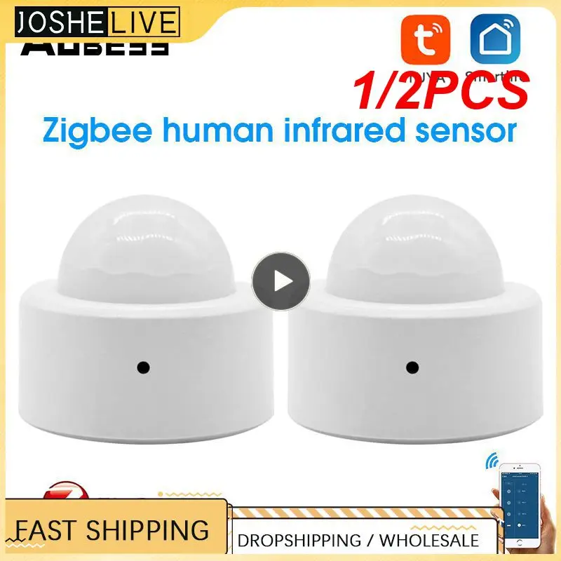 

1/2 шт., инфракрасный датчик движения тела Zigbee 3,0 Tuya