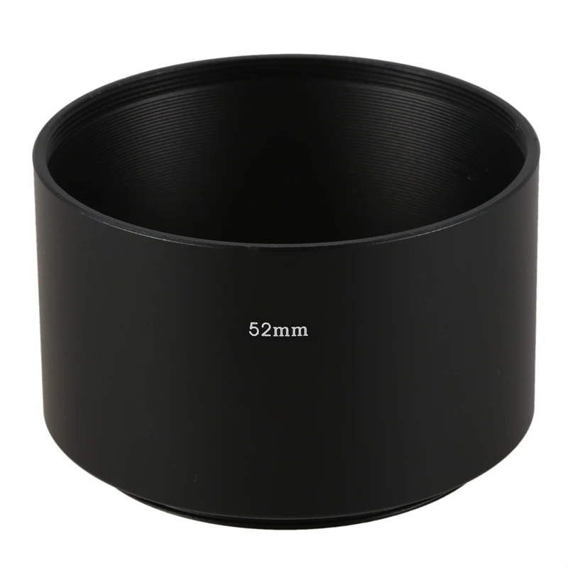 

Camera Filter Screw-In Mount 52Mm Metal Tele Lens Hood Shade
