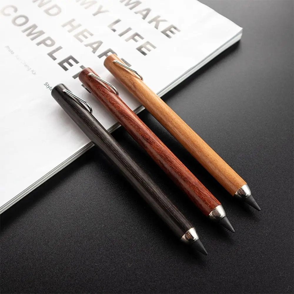 

Office Environmental friendly Writing Creativity Wooden Penholder Inkless Pencil Infinite Writing Pen Eternal Pencil