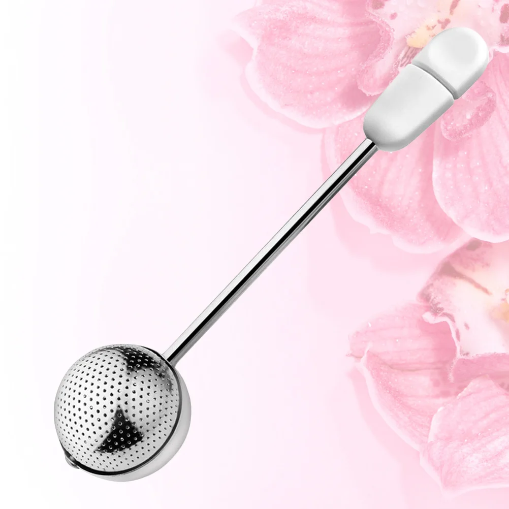 

1 шт. вращающийся ситечко для чая из нержавеющей стали, портативный Сферический сетчатый ситечко для чая, сетчатый фильтр для чая с ручкой (б...