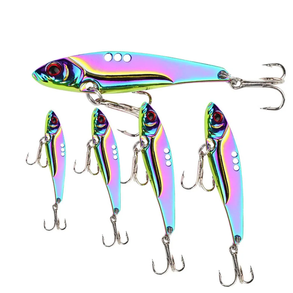 

1pc Metal Sequins VIB Fishing Lure Crankbaits Artificial Bass Hard Bait Tackle Sequins Paillette Artificial Baits Fish Tools