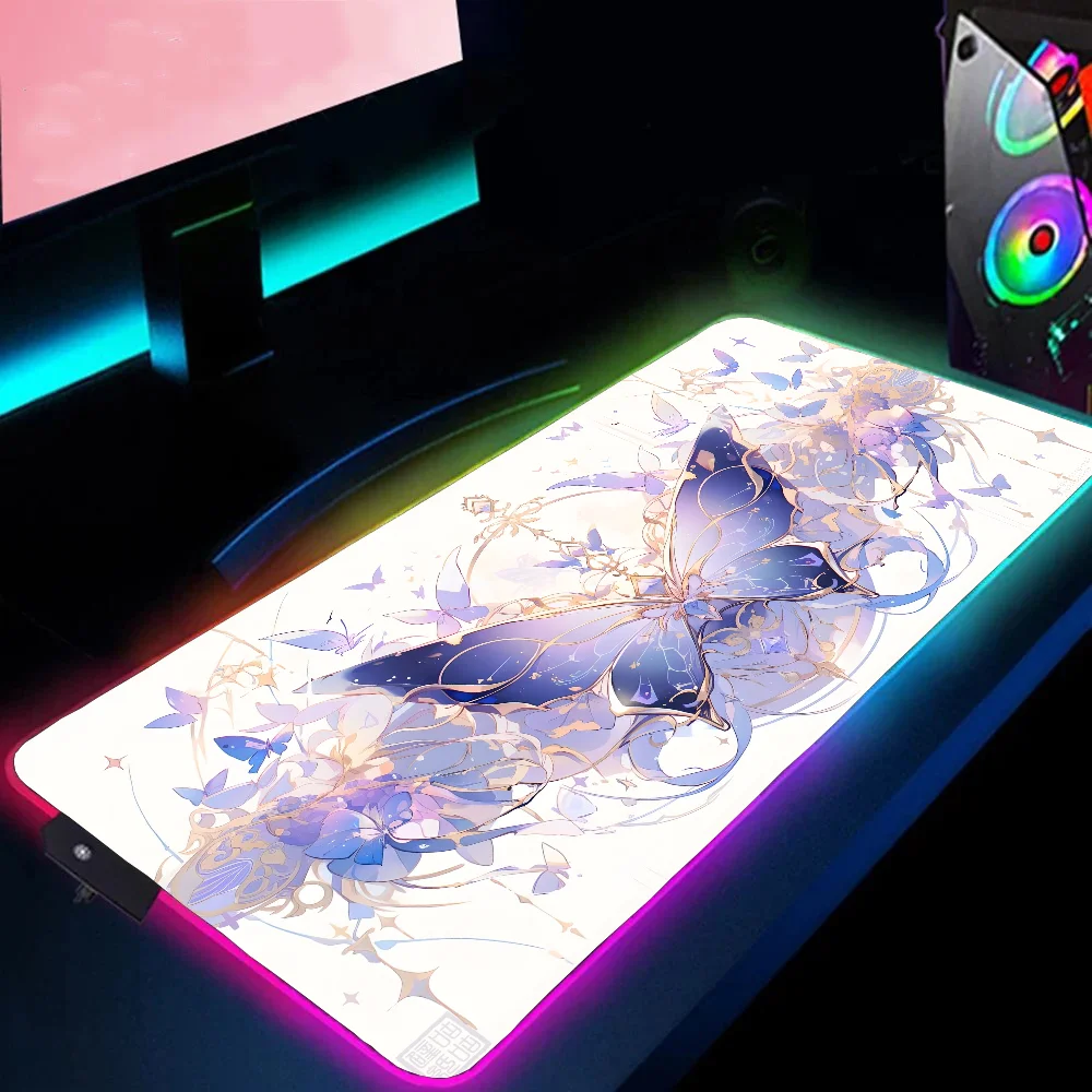 Xxl игровой коврик для мыши 900x400 светодиодные Аксессуары игрового стола RGB