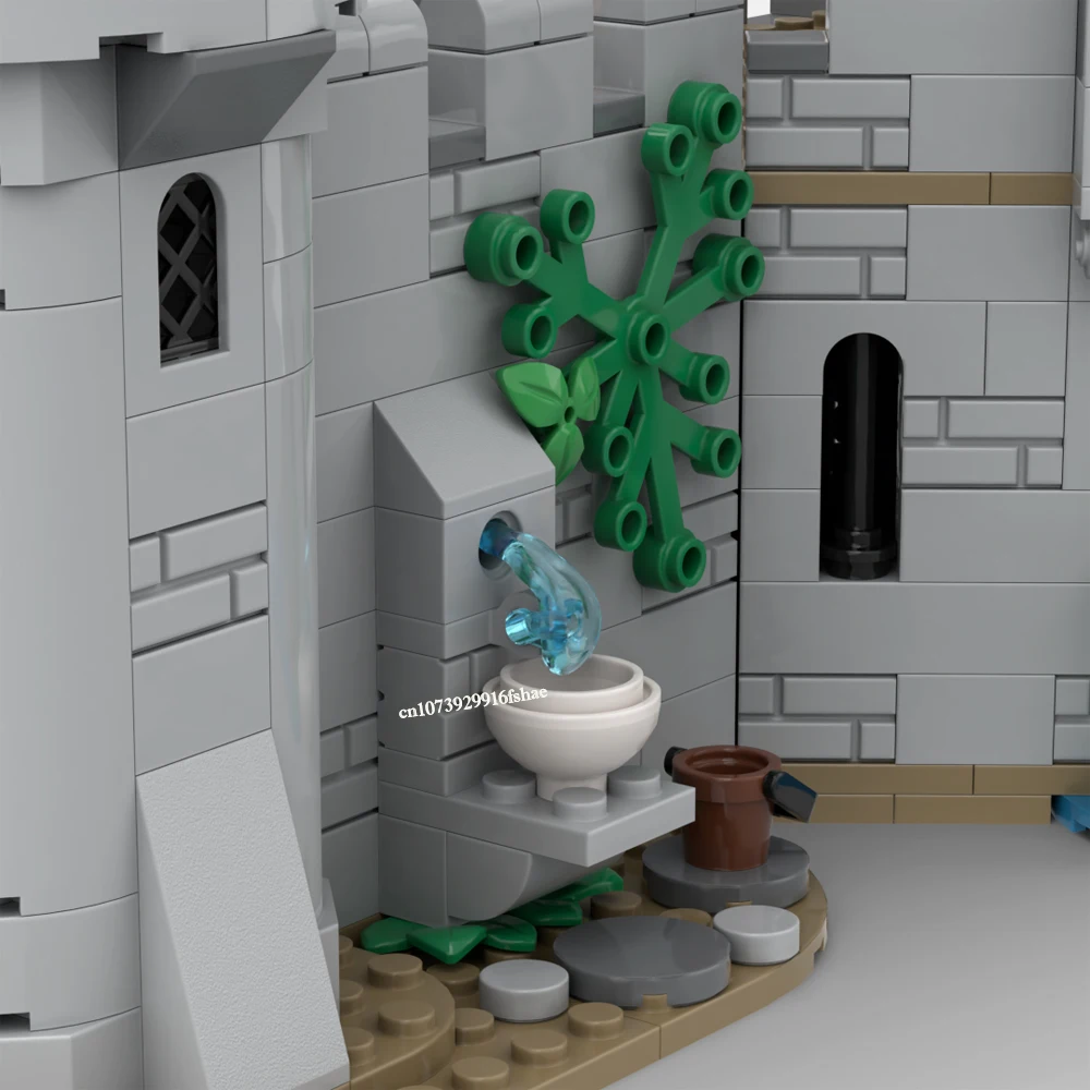 Новинка 1524 шт. строительные блоки MOC для европейской средневековой улицы с