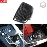 for audi a4 a5 s4 s5 q5 q7 rs4 rs5 2016 2019 real carbon fiber gear shift head cover protection car styling accessories