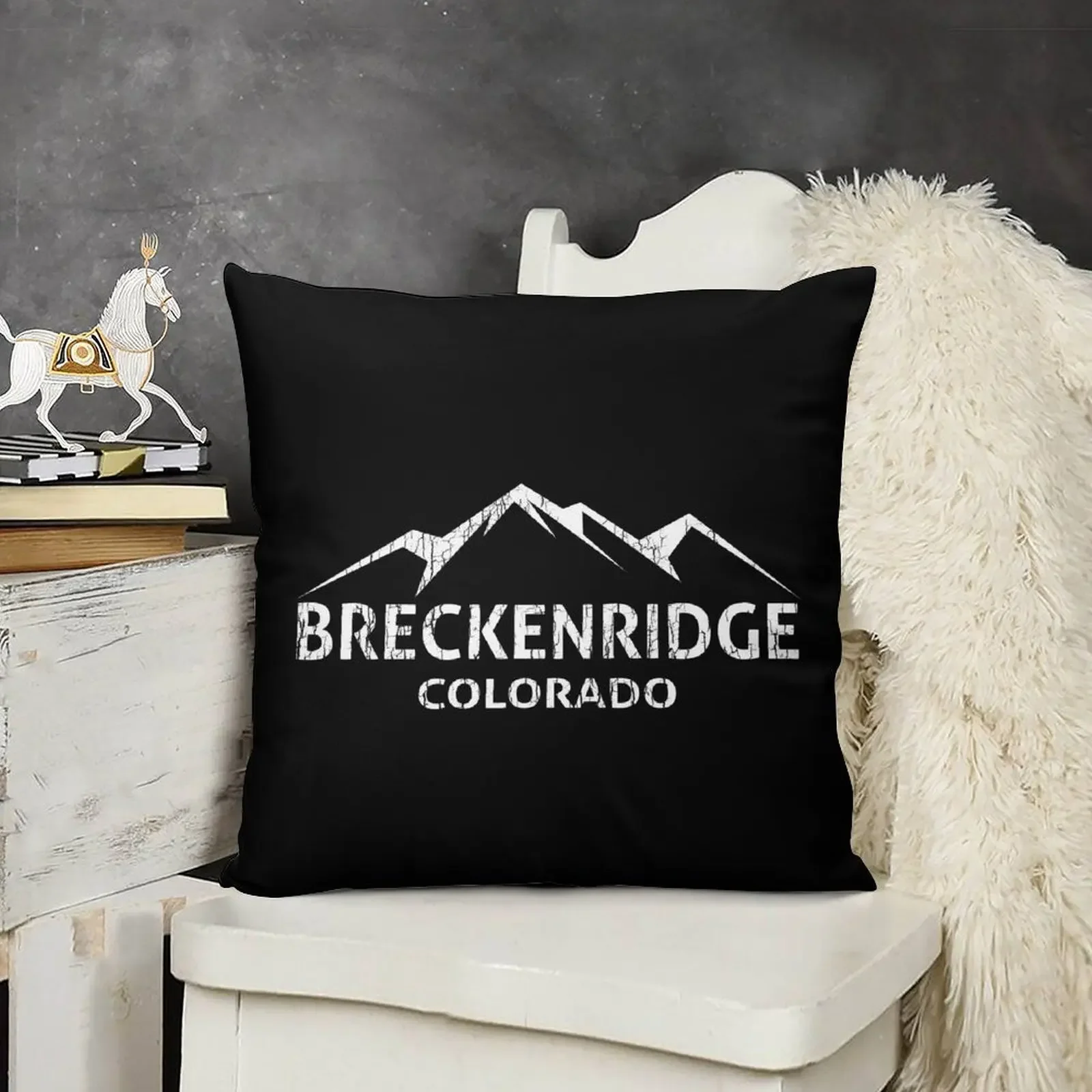 Skiing Breckenridge Colorado Ski Плед Наволочки для подушек Наволочка Рождественская подушка