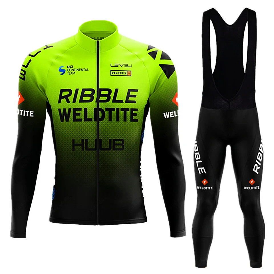

New HUUB Summer Cycling Jersey Set Bike Pants Cycling Suit Sportswear Long Sleeve Jerseys Clothing Set MTB Mountain Bike Clothes