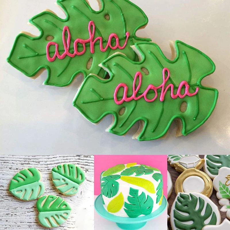 Fondant формочка для печенья животных Лес джунгли Зеленая Черепаха лист штамп детей