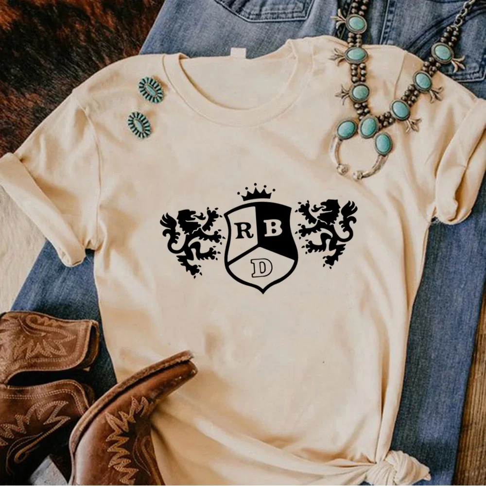 Rbd Tee женский аниме Y2K топ с графическим рисунком для девушек комикс одежда