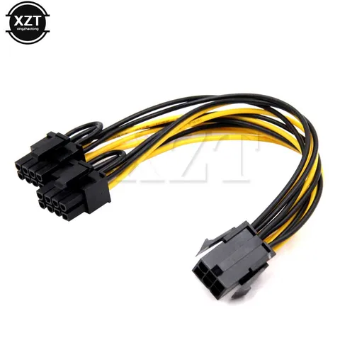 Кабель питания Molex 6-pin на 2 x PCIe 8 (6+2)-pin