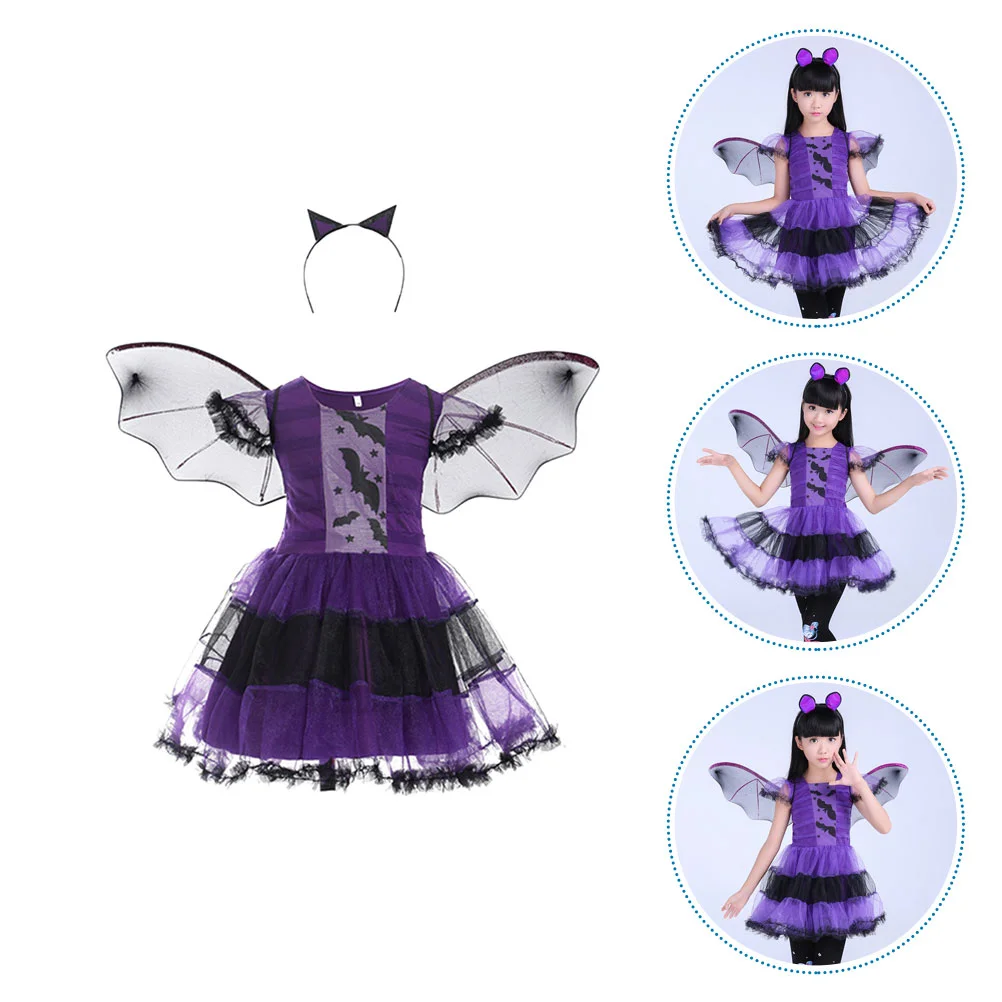 

Costume Dress Girls Kids Bat Cosplay Clothes Suitanimal Witch Party Playrole Spider Outfits Tutu Masquerade Tulle