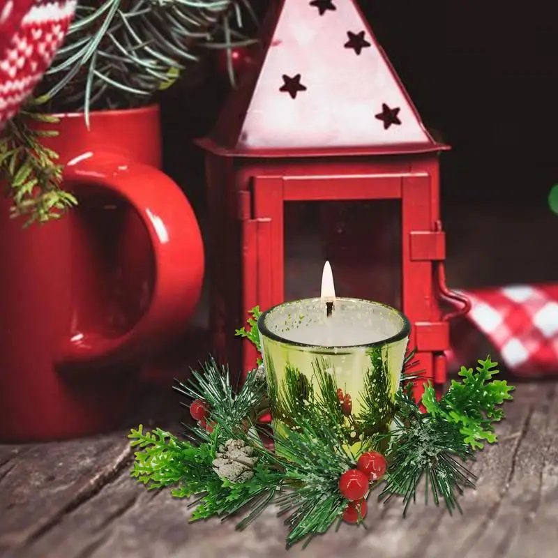 

Christmas Votive Candle Holder Decorative Flower Candle Pedestal Candle Stand For Wax Candles Spa Wedding & Birthdays Party