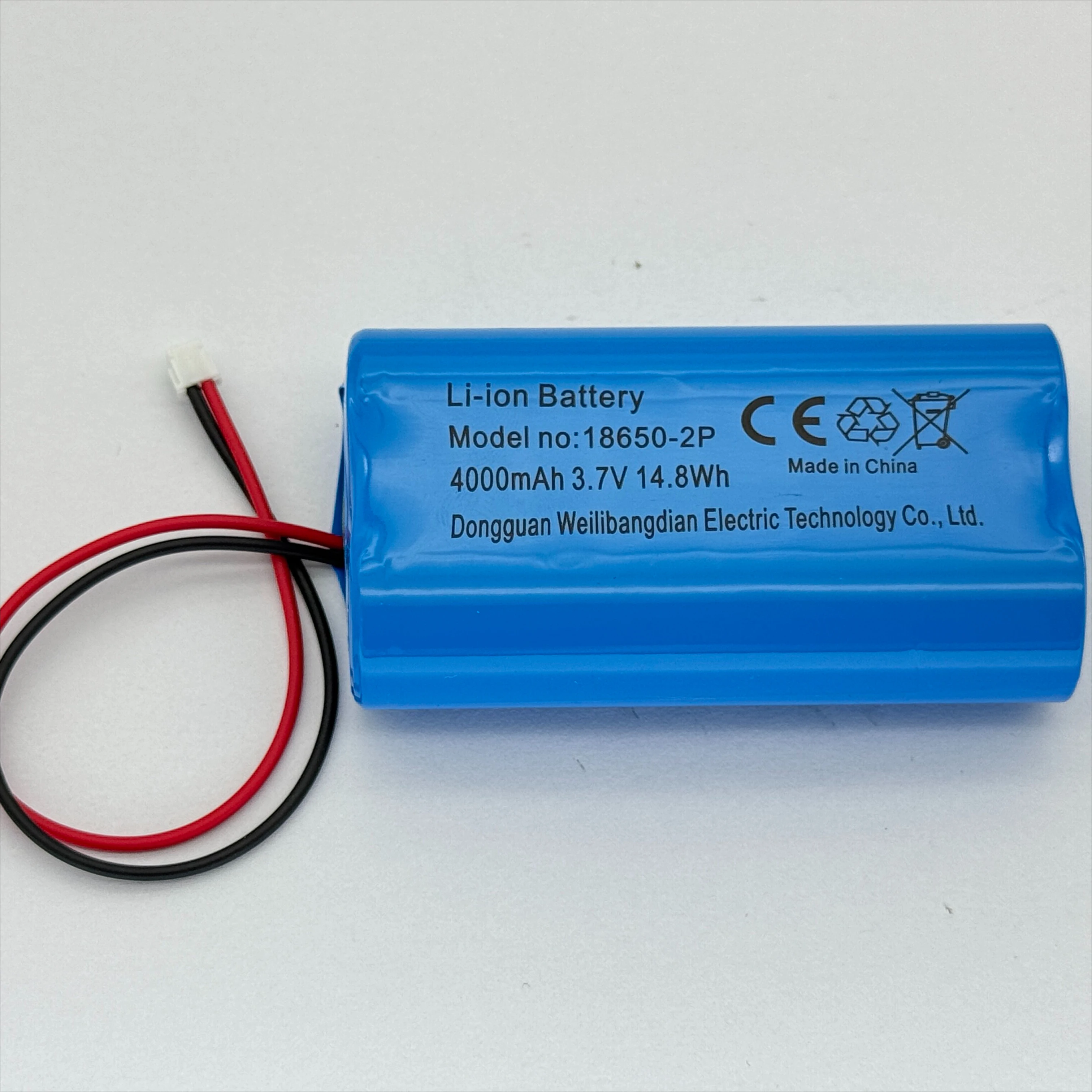 Фото Аккумуляторный блок 3.7V 18650, 2P LiFePO4, 3000мАч, 4000мАч, 5000мАч, перезаряжаемый, с разъемом №3