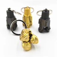 rotatable pendant pdc oilfield gear drill bits key chain three cone rotary drill bit pendant oil well metal keyring gift