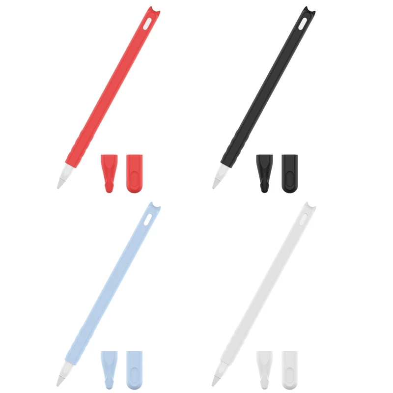 

Чехол для Apple Pencil 2-го поколения с защитой от падения, мультяшный чехол для ручки, защитный чехол для ручки, силиконовый чехол для ручки, красн...