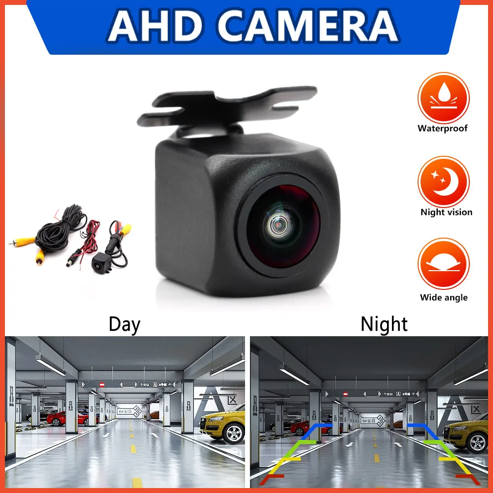 

AHD 720P Автомобильная камера заднего вида, заднего вида, парковочная камера HD, ночное видение, автомобильная AHD/CVBS, 170 градусов, рыбий глаз, фронтальная камера заднего вида
