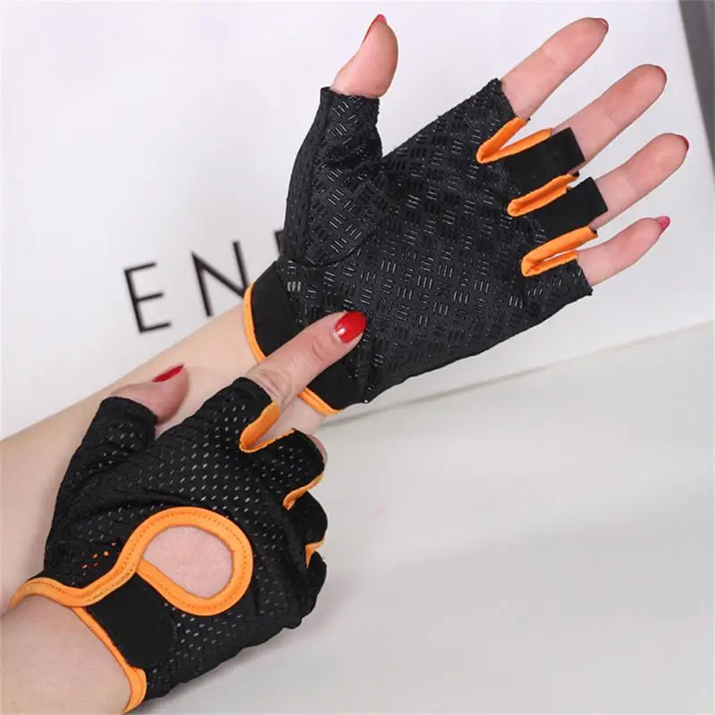 

Weightlifting Gloves Women Men Fitness Gym Gloves Half Finger Breathable Non-slip Gel Pad Bodybuilding Training Dumbbells Gloves