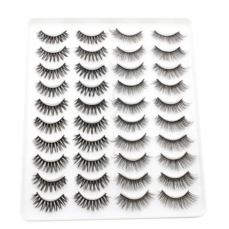 20 пар норковых ресниц естественные ложные ресницы драматический объем поддельные мягкие толстые длинные пышные макияжные наращивание 2022 года.