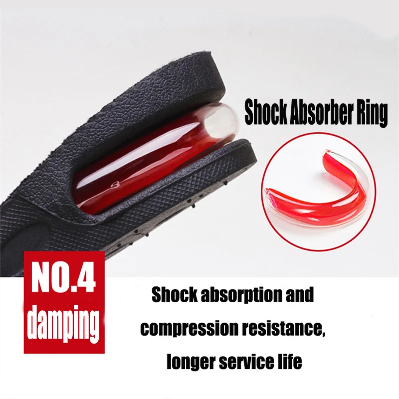 New Invisible Height Increase 3-9cm Insole Cushion Height Adjustable Shoe Heel Insoles Insert Taller Support Absorbant Foot Pad